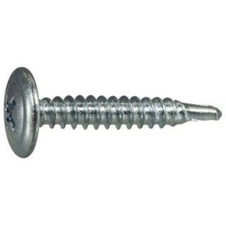 MIDWEST #8-18 x 1 in.  Zinc Plated Steel Modified Phillips Truss Head Self-Drilling Screws, 80 Count