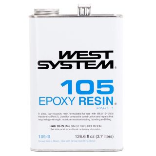 WEST SYSTEM®, 105 Epoxy Resin®, Part 1, 126.6 fl. oz.