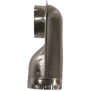 BUILDER'S BEST SAF-T-DUCT 010155 Offset Elbow, 4.2 in Male x Female Thread, Aluminum