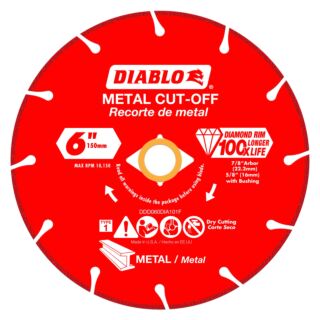 Diablo 6 Diamond Metal Cut-Off Blade