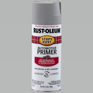 Rust-Oleum® Stops Rust®, Automotive Primer, Light Gray, Flat, Oil-Based, Spray Paint, 12 oz.
