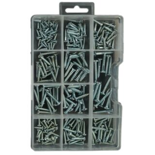 MIDWEST Wood & Sheet Metal Screws Project Kit, 220 Count