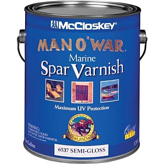 McCloskey® Man O’ War® Marine Spar Varnish, Semi-Gloss, Gallon