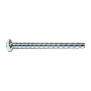 MIDWEST #10-24 x 2-1/2 in. Zinc Plated Steel Coarse Thread Phillips Pan Head Machine Screws, 35 Count