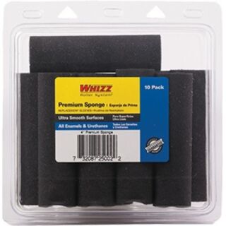 Whizz® 4 in. Premium Black Foam Mini Roller Cover, 10 Pack