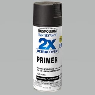 Rust-Oleum® Painter’s Touch® 2X Ultra Cover, Black Primer, Spray Paint, 12 oz.