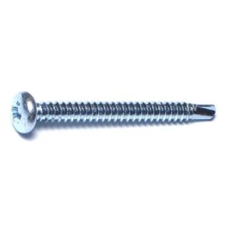 MIDWEST #10-16 x 2 in. Zinc Plated Steel Phillips Pan Head Self-Drilling Screws, 45 Count