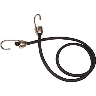 KEEPER 06185 Bungee Cord, Hook End, 40 in L, Rubber, Black