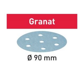 Festool Granat Abrasives STF D90/6, 3 1/2 in. (90 mm.), P120 Grit, 100 Pack