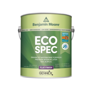 Benjamin Moore Eco Spec Waterborne Interior Latex Paint, Flat