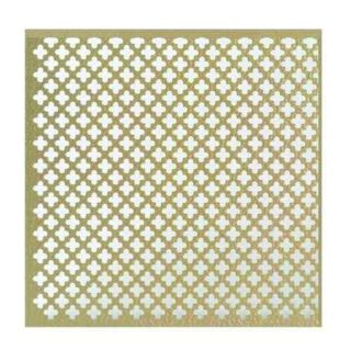 Randall Aluminum Sheet, 3 ft. x 3 ft., .020 in. Thick, Clover Leaf, Gold