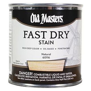 Old Masters Fast Dry Stain, Natural, 1/2 Pint