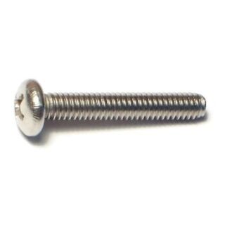 MIDWEST #8-32 x 1 in. 18-8 Stainless Steel Coarse Thread Phillips Pan Head Machine Screws, 80 Count