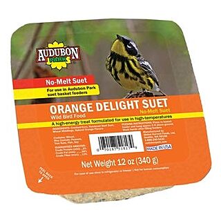 Audubon Park 2501 Wild Bird Food, 11.75 oz, Bag, Suet, Artificial Orange