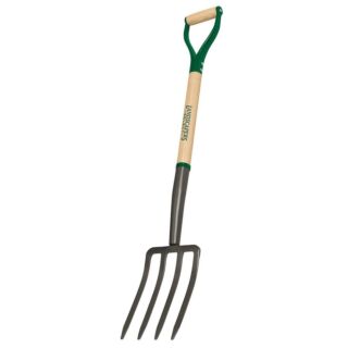 Landscapers Select Garden Spading Fork, 30 In Long  Wood/Steel D-Grip Handle