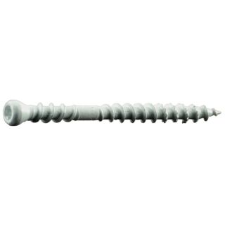 MIDWEST #8 x 2 in. White XL1500 Coated Steel Composite Star Drive Trim Head Screws, 35 Count