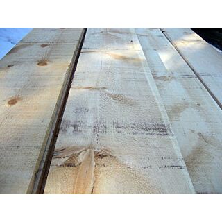 1 x 12 Rough Sawn/Saw Textured Standard Eastern White Pine Square Edge Siding
