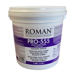 Roman PRO-555 VOV Vinyl - Over - Vinyl Wallcovering Adhesive, Gallon