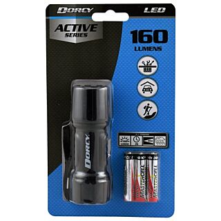 Dorcy 41-4242 Flashlight, LED Lamp, AAA Battery, Blue/Red/Teal/Yellow