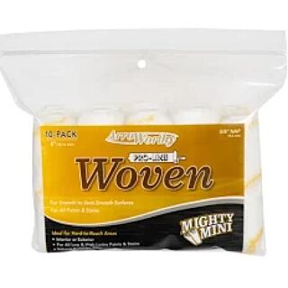 ArroWorthy 4  in. x 3/8 in. Nap, Woven Gold Stripe Roller Cover, 10 Pack