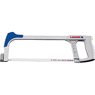 Lenox Hacksaw Frame, 24 TPI, Steel Blade, Ergonomic Handle