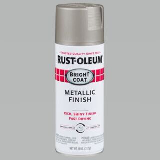 Rust-Oleum® Stops Rust® Bright Coat, Metallic Aluminum, Oil-Based, Spray Paint, 11 oz.