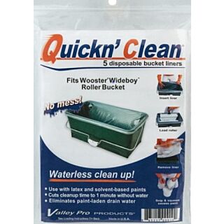 Wooster® R472 Quickn' Clean Wide Boy® Bucket Liner, 5 Pack