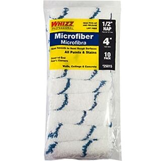 Whizz® 4 in. x 1/2 in. Nap, Microfiber Mini Blue Stripe  Roller Cover, 10 Pack 