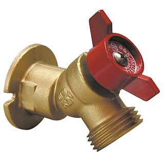 B & K 108-053HN Sillcock Valve, 1/2 x 3/4 in FPT x Male Hose, PTFE Softgoods