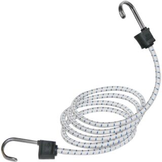 KEEPER Twin Anchor 06280 Bungee Cord, Hook End, 48 in L, Rubber