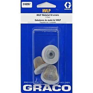 GRACO HVLP Cup Strainer, 3-Pack