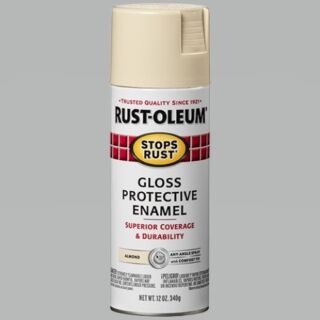 Rust-Oleum® Stops Rust®, Gloss Protective Enamel, Almond, Oil-Based, Spray Paint, 12 oz.