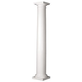 8 in. x 8 ft. Turncraft Poly-Classic FRP Tapered Round Column, Smooth   