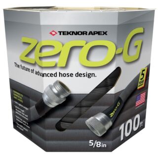 Teknor Apex Zero-G Garden Hose, 5/8 in. ID, Woven Fiber, Grey