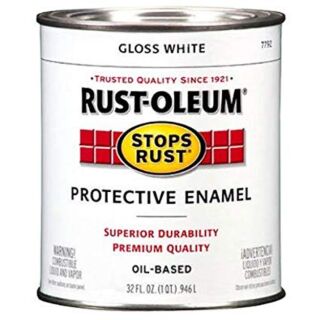 Rustoleum Stops Rust Gloss White Enamel Quart