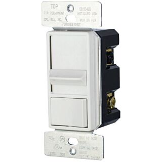 Eaton Wiring Devices SAL06P-W-K Slide Dimmer, 120 V, White