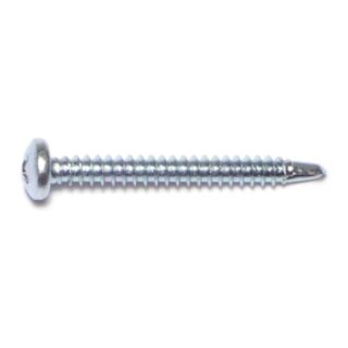 MIDWEST #8-18 x 1½ in. Zinc Plated Steel Phillips Pan Head Self-Drilling Screws, 60 Count