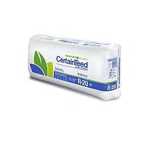 CertainTeed Sustainable Insulation - Unfaced Fiberglass, R-20, 5½ in. x 15 in. x 93 in. (77.5 sq. ft / bag)