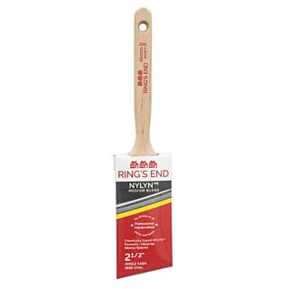 Ring's End 2-1/2 in. Semi-Oval Angle Sash, NYLYN Brush, Medium Blend