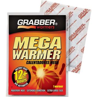 Grabber Warmers MWES Non-Toxic Mega Warmer, 135 deg F Average, 166 deg F Max, 12 hr Continuous Warmth