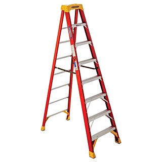 WERNER 8 ft. Type IA, 5-Step, Fiberglass Step Ladder