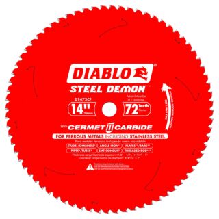 Diablo 14 in. x 72 Tooth Steel Demon Metal Cutting Saw Blade