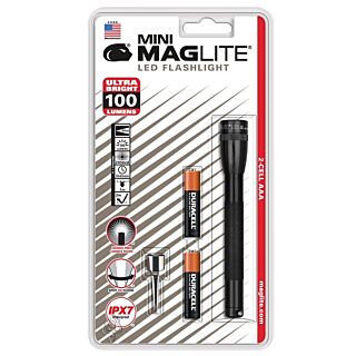 MagLite SP32016 Flashlight, 3 V, LED Lamp, Alkaline Battery, Black