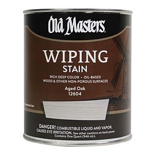 Old Masters Wiping Stain, Aged Oak, Quart