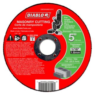 Diablo 5 Masonry Cut Off Disc - Type 1