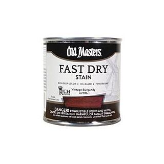 Old Masters Fast Dry Stain, Vintage Burgundy, 1/2 Pint