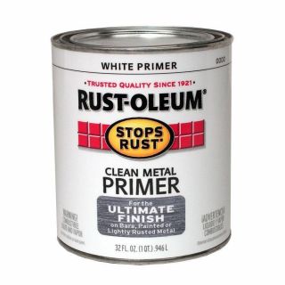 Rustoleum Stops Rust White Clean Metal Primer Quart