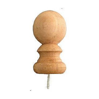 Small Cedar Ball Top, 5H x 2-3/4W