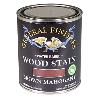 General Finishes®, Water-Based Wood Stain, Brown Mahogany, Quart