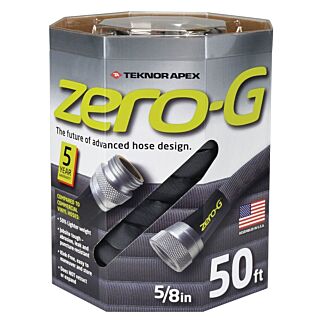 Teknor Apex Zero-G Garden Hose, 5/8 in. ID x 50 ft., Woven Fiber, Grey